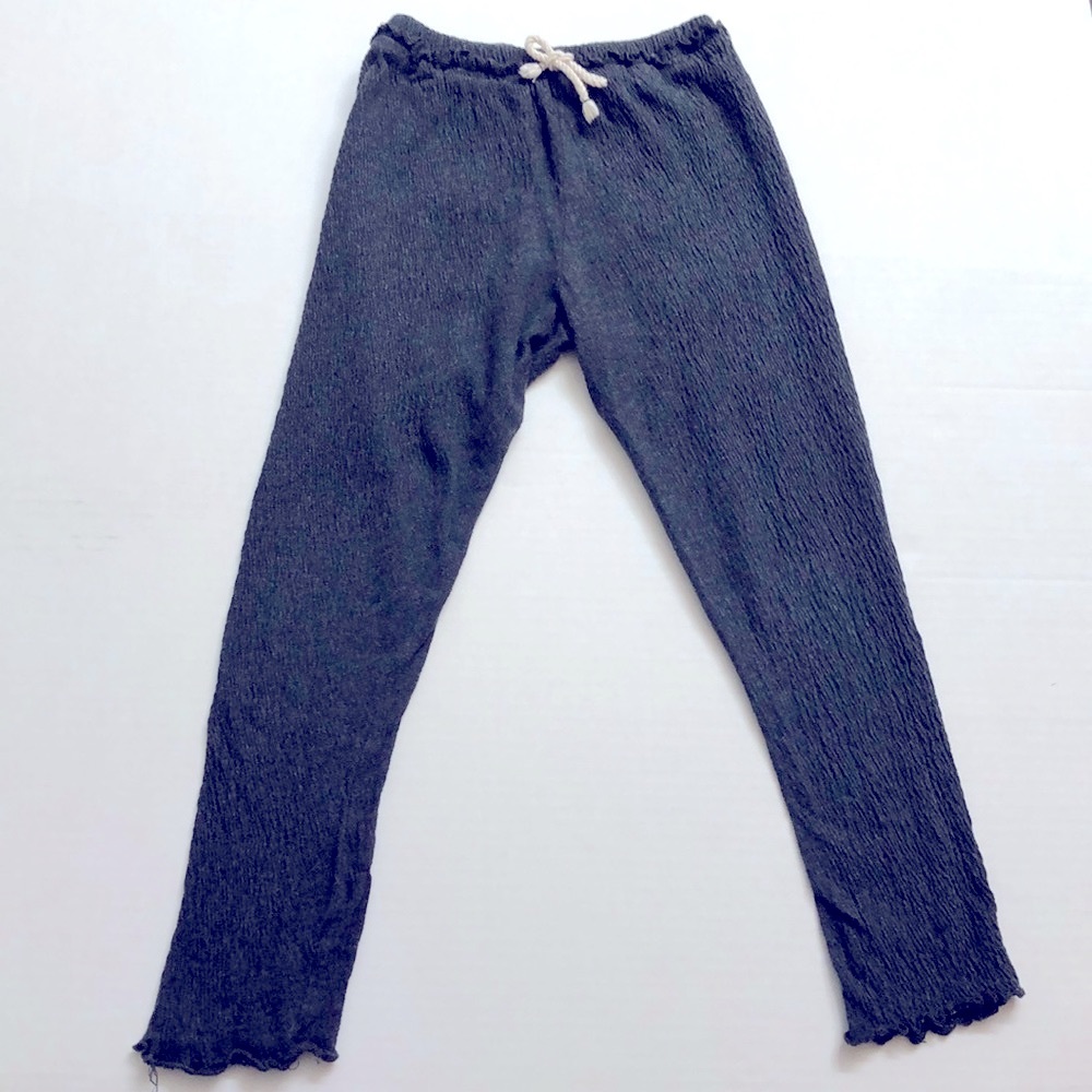 Zara Toddler Girl Charcoal Grey Crinkle Pants, Size 4-5 Years